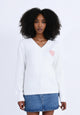 Maglia con Scollo a V e cuore MOLLY BRACKEN LA1373BH