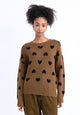 Pullover peloso con cuori all over MOLLY BRACKEN LA855BH
