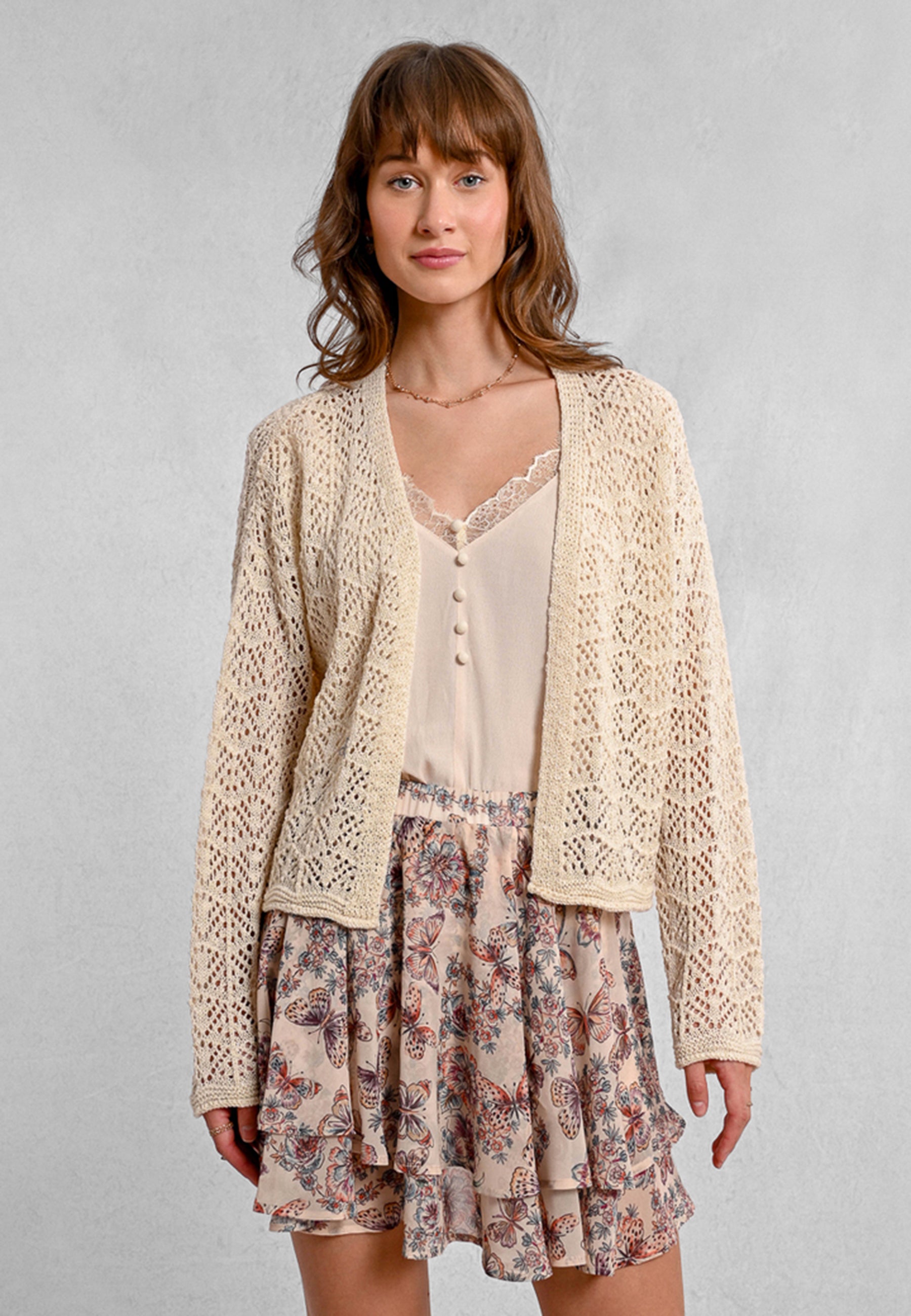 Giacca Coprispalle Donna Lavorata MOLLY BRACKEN LA1501DP