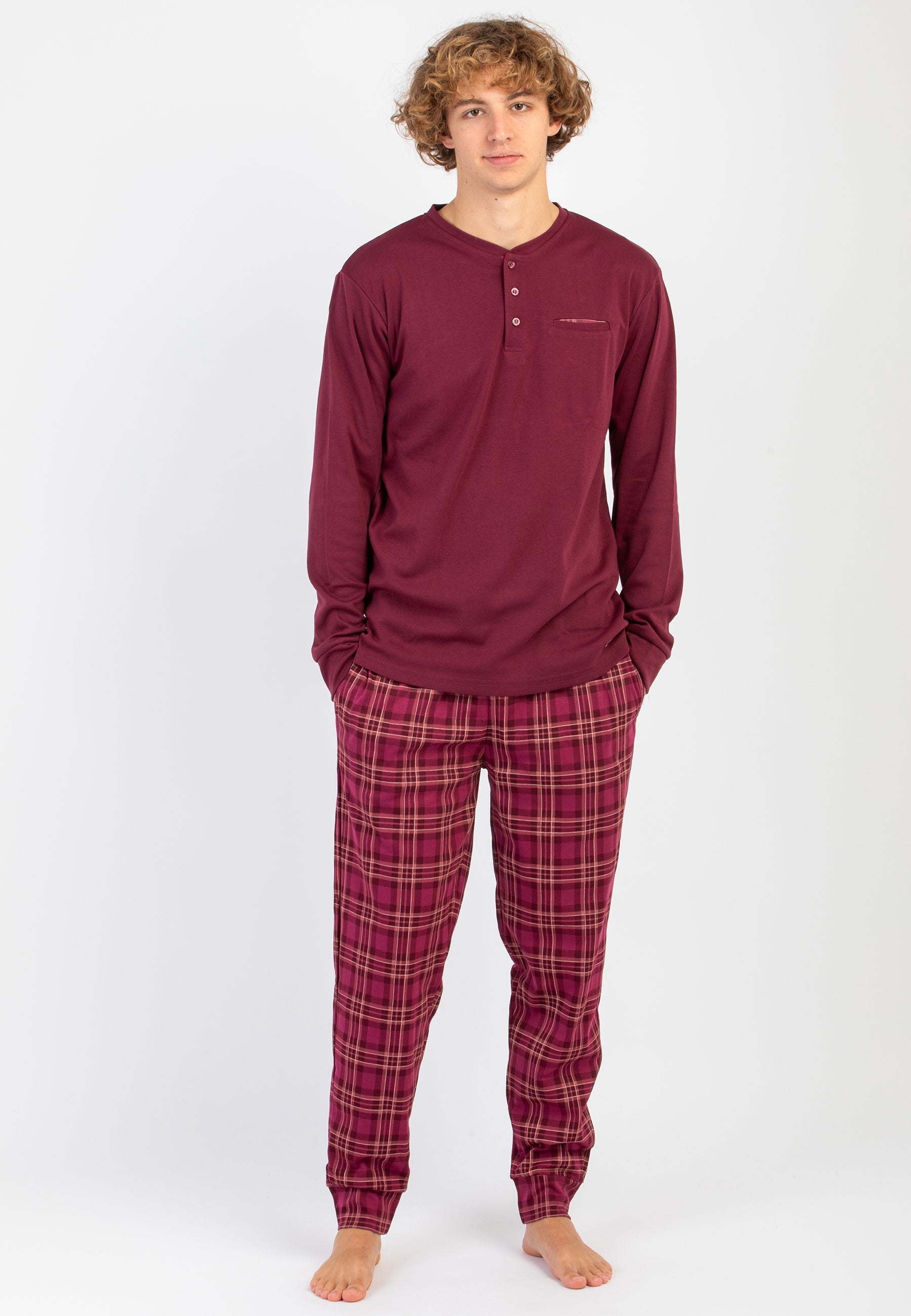 Pigiama Uomo Cotone Felpato NOI DI NOTTE FC002907