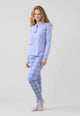 NOI DI NOTTE Pigiama Lungo Donna Cotone e Pile Invernale ART. FA009331