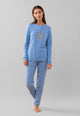 NOI DI NOTTE Pigiama Donna Lungo Cotone Invernale ART. FA009247