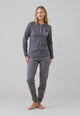 NOI DI NOTTE Pigiama Lungo Donna Cotone e Pile Invernale ART. FA009333