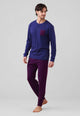 NOI DI NOTTE Pigiama Uomo Lungo Cotone Felpato Pantalone Quadretti ART. FC003133/3212