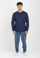 NOI DI NOTTE Pigiama Uomo Manica Lunga Cotone Felpato ART. FC003176