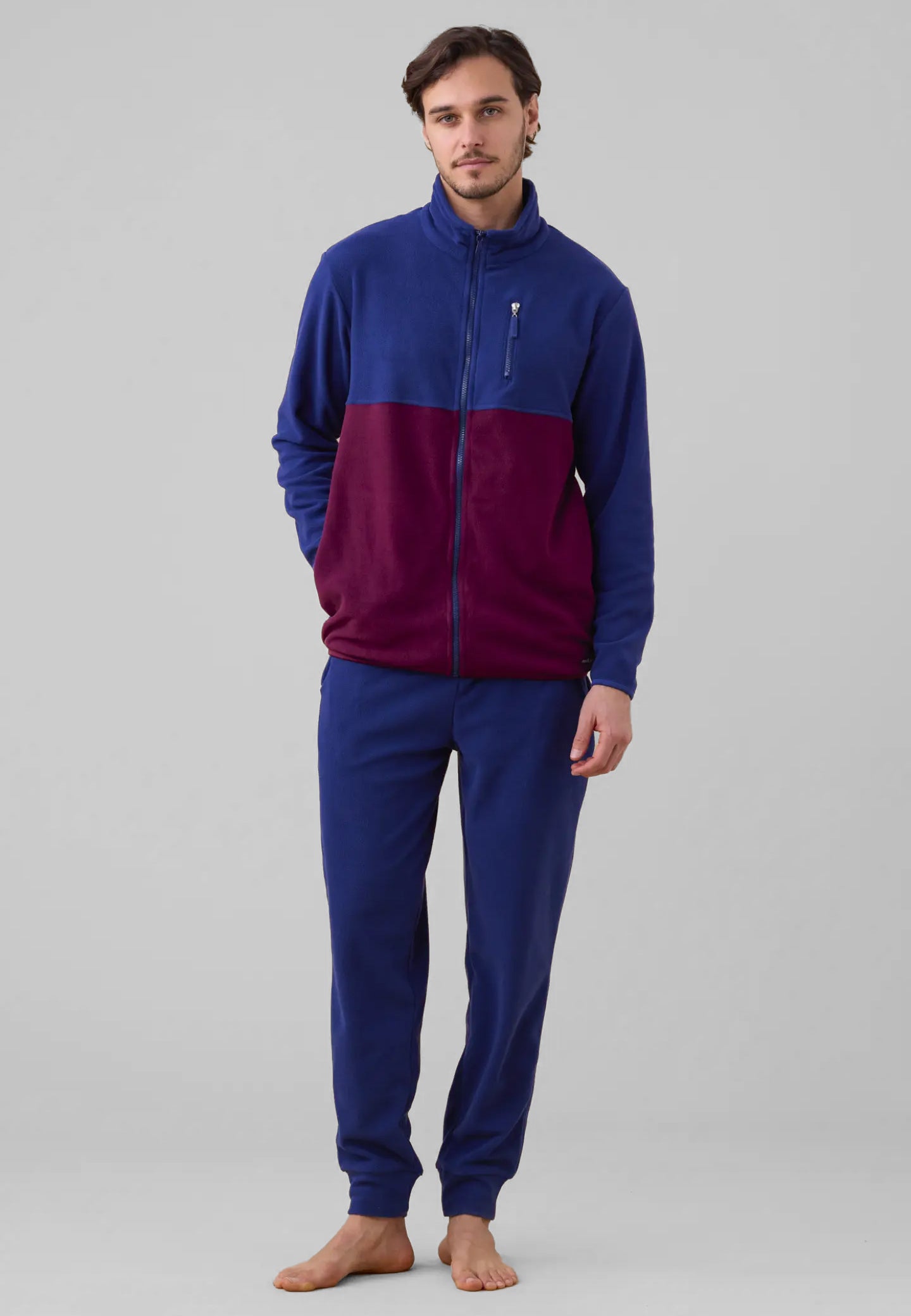 NOI DI NOTTE Tuta Uomo in Pile con Zip Morbida e calda ART. FC003190