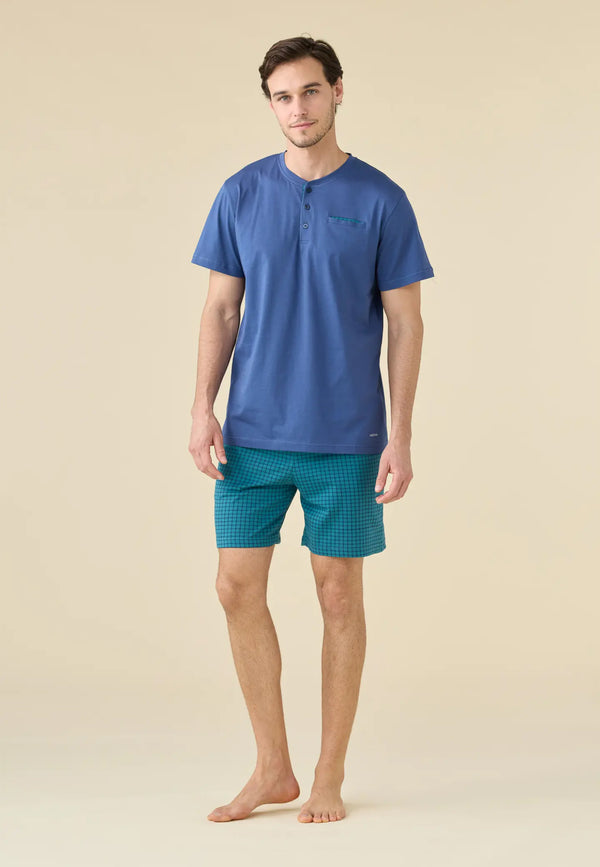 NOI DI NOTTE Pigiama Uomo Corto Cotone Estivo ART. FC003265