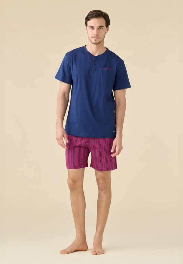 NOI DI NOTTE Pigiama Corto Uomo Cotone Estivo ART. FC003298