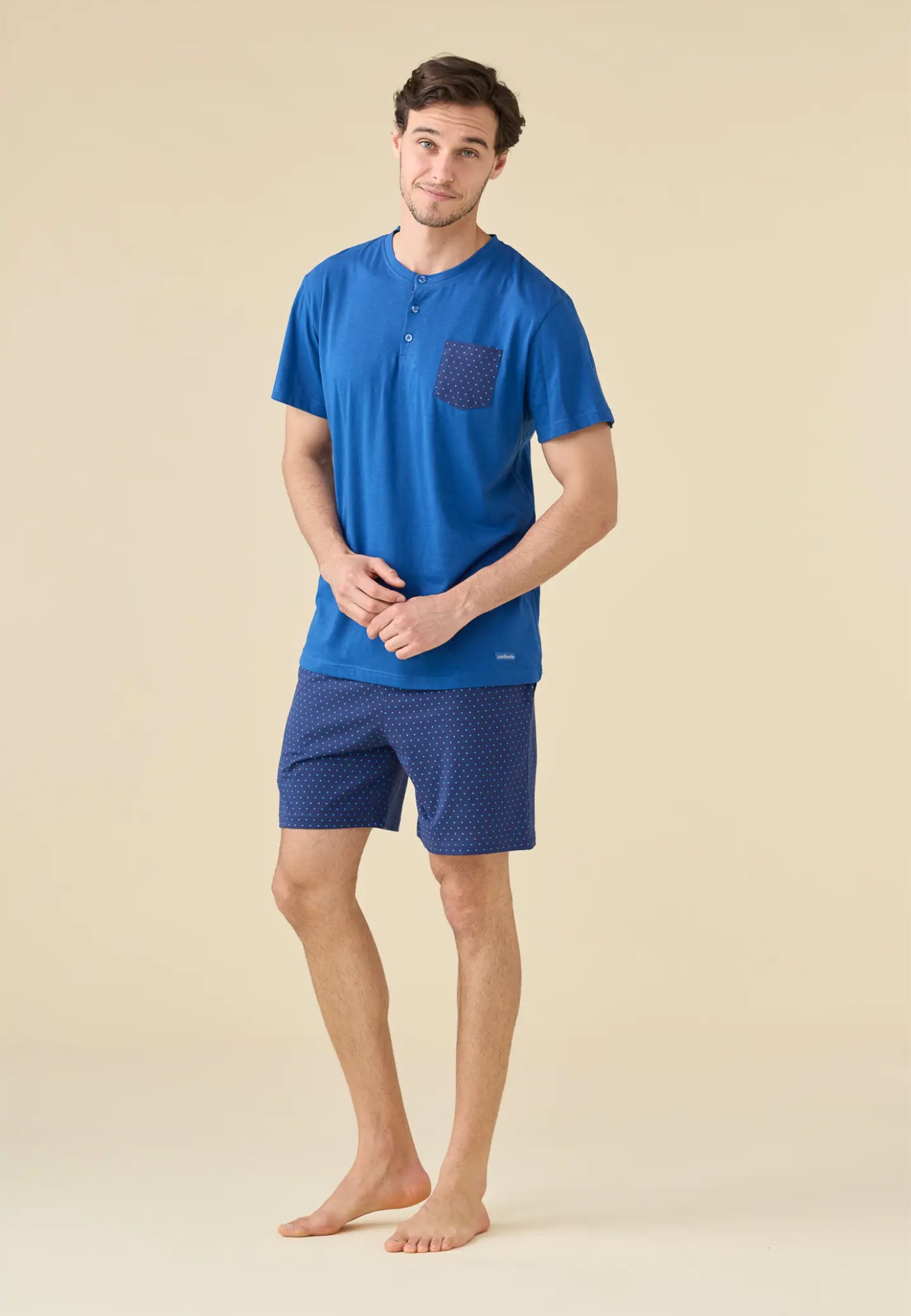 NOI DI NOTTE Pigiama Corto Uomo Cotone Estivo ART. FC003299