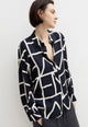 EMME MARELLA Camicia Donna Lunga Tessuto Twill Fantasia PAROLE