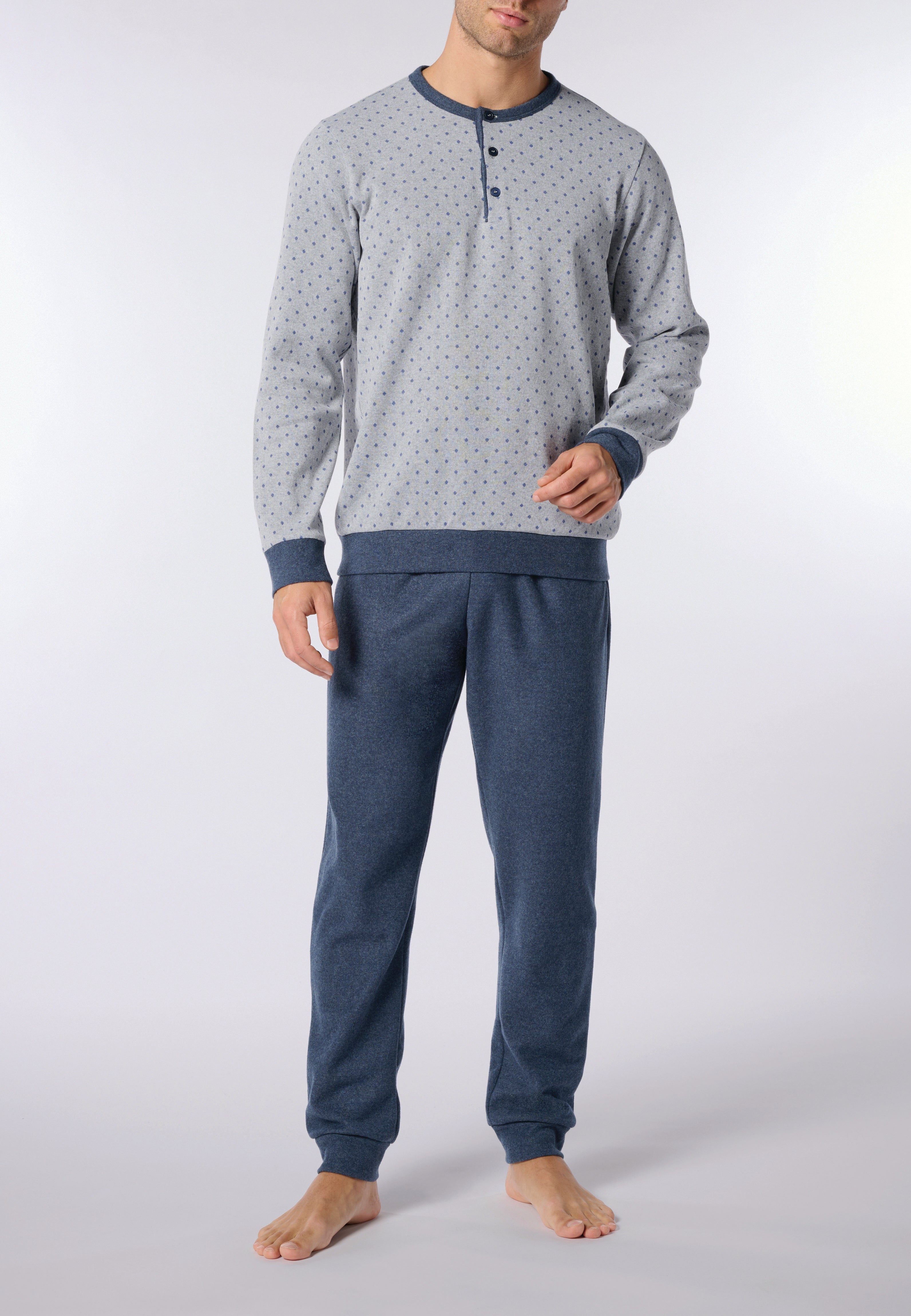 PEROFIL Pigiama Lungo Uomo Cotone Invernale ART. VPRT93227