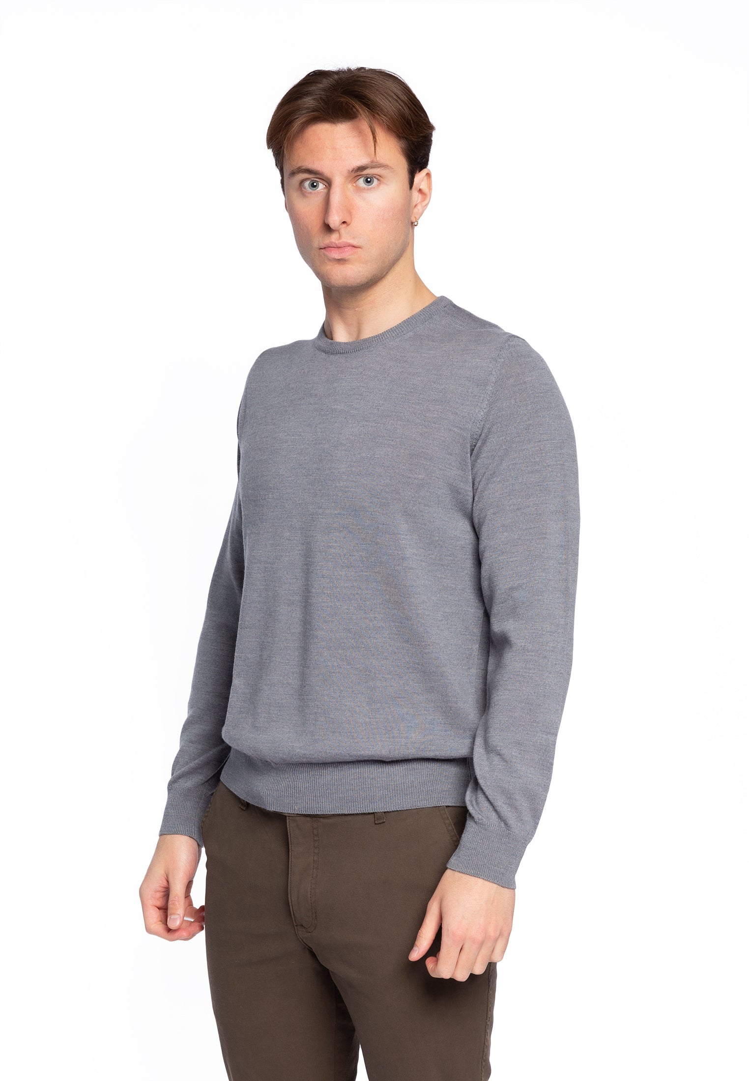 Maglia Girocollo Uomo in 100% Lana Merinos PREMODE