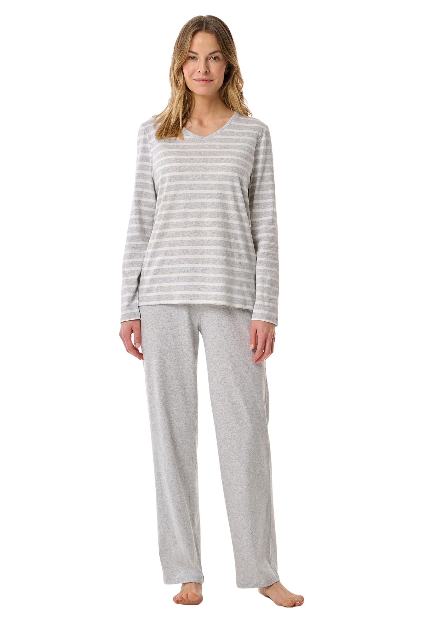 Pigiama Donna Lungo 100% Cotone SCHIESSER 181756