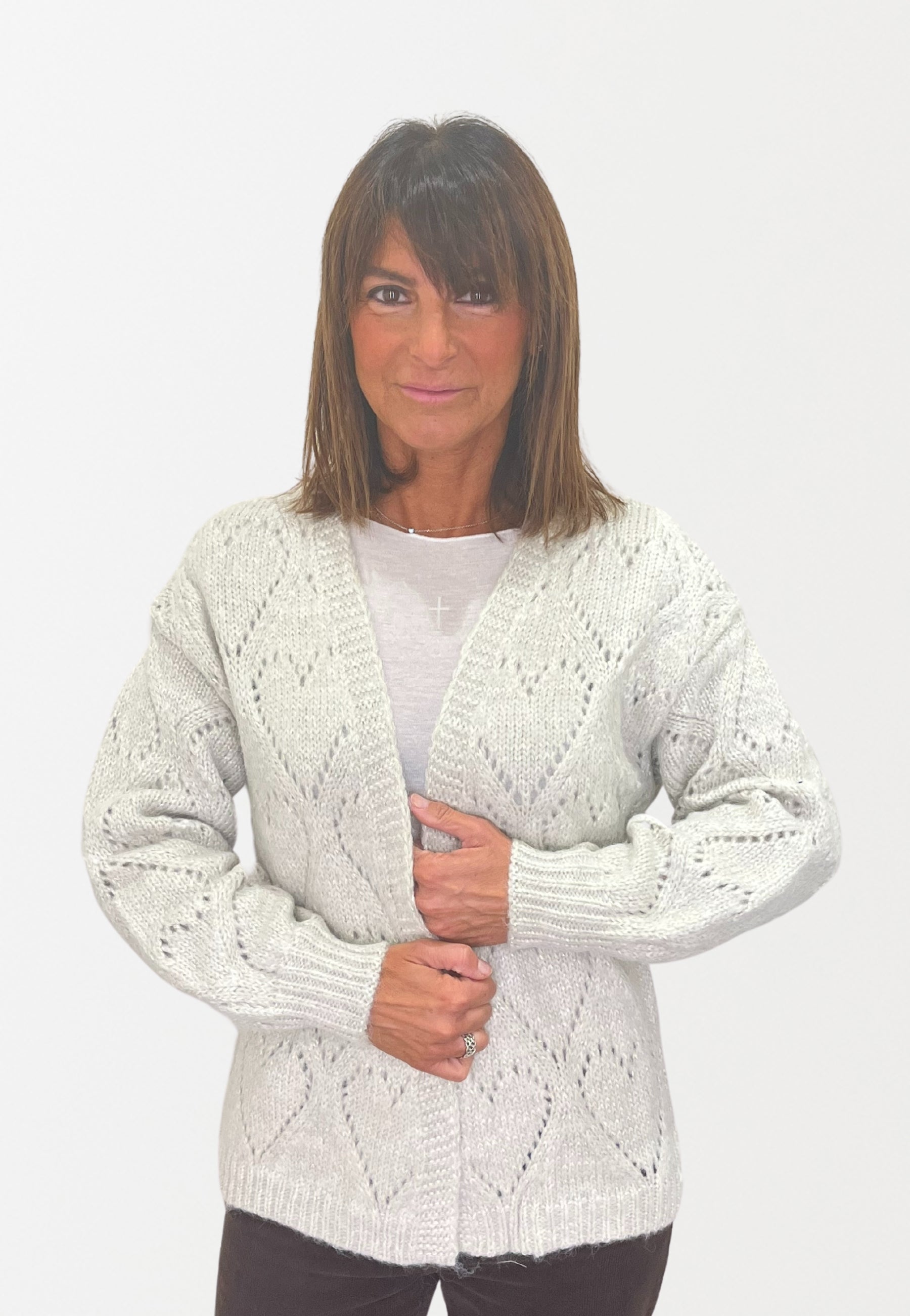 Coprispalle Donna Maglia Traforata MOLLY BRACKEN LA1631CN