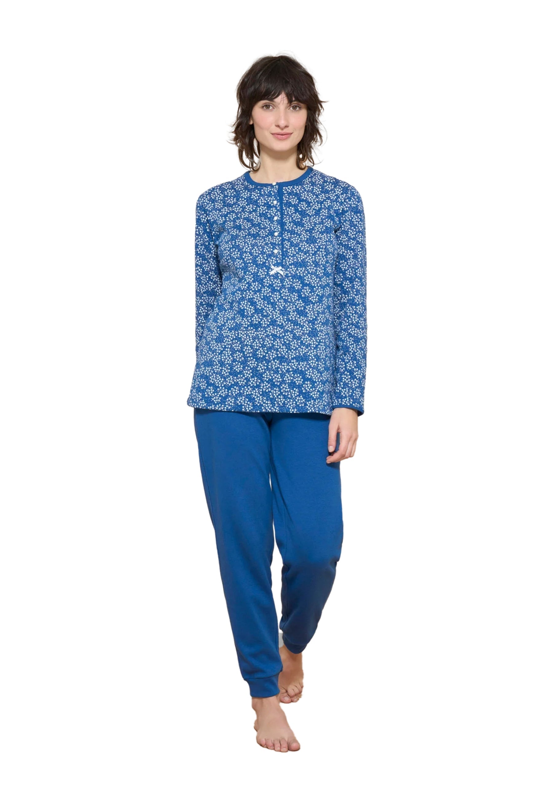 Pigiama Donna Cotone Felpato RAGNO DN96N1