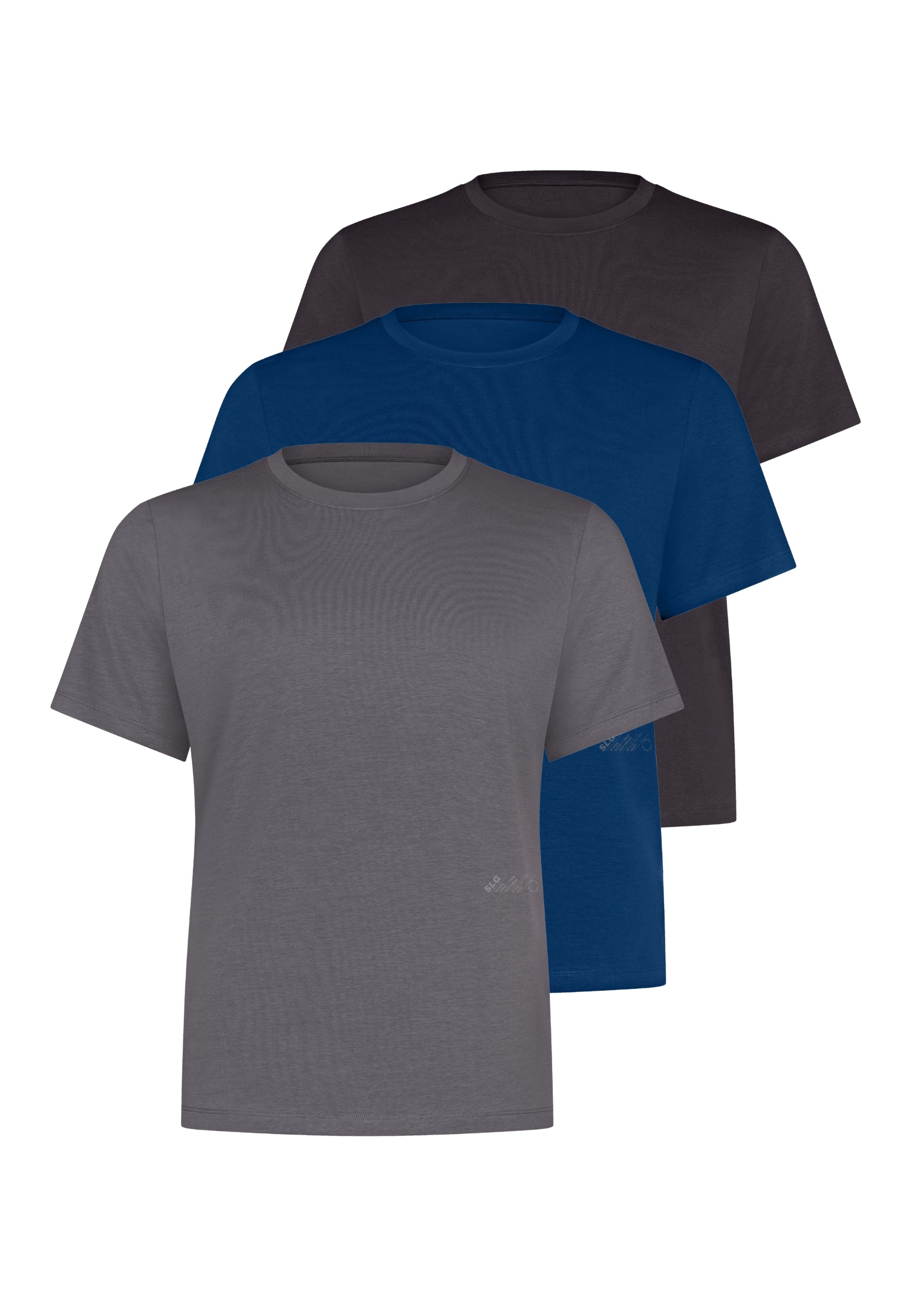 OFFERTA 3 PEZZI SLOGGI SLG BASE O-NECK T-Shirt Uomo Cotone Organico Elasticizzato
