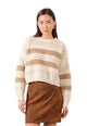 Maglia Donna Manica Lunga Rigata Lurex MOLLY BRACKEN LA1794DN