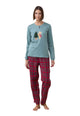 Pigiama Donna Lungo Caldo Cotone NOI DI NOTTE FA009307