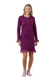 Camicia Da Notte Donna Manica Lunga Serafino Cotone Felpato NOI DI NOTTE LA003398