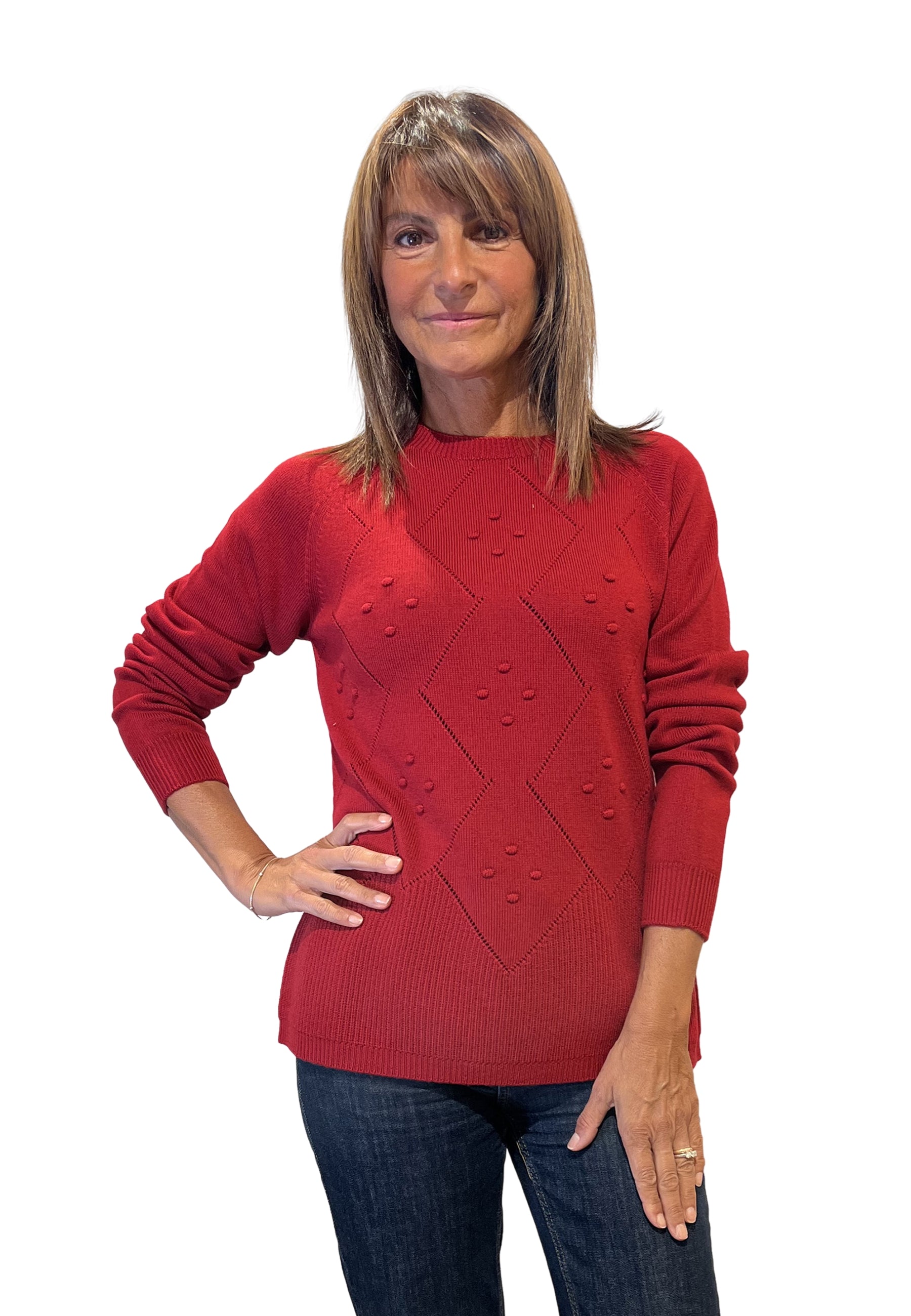 CARLA FERRONI Maglia Donna Manica Lunga Pura Lana ART. 4367