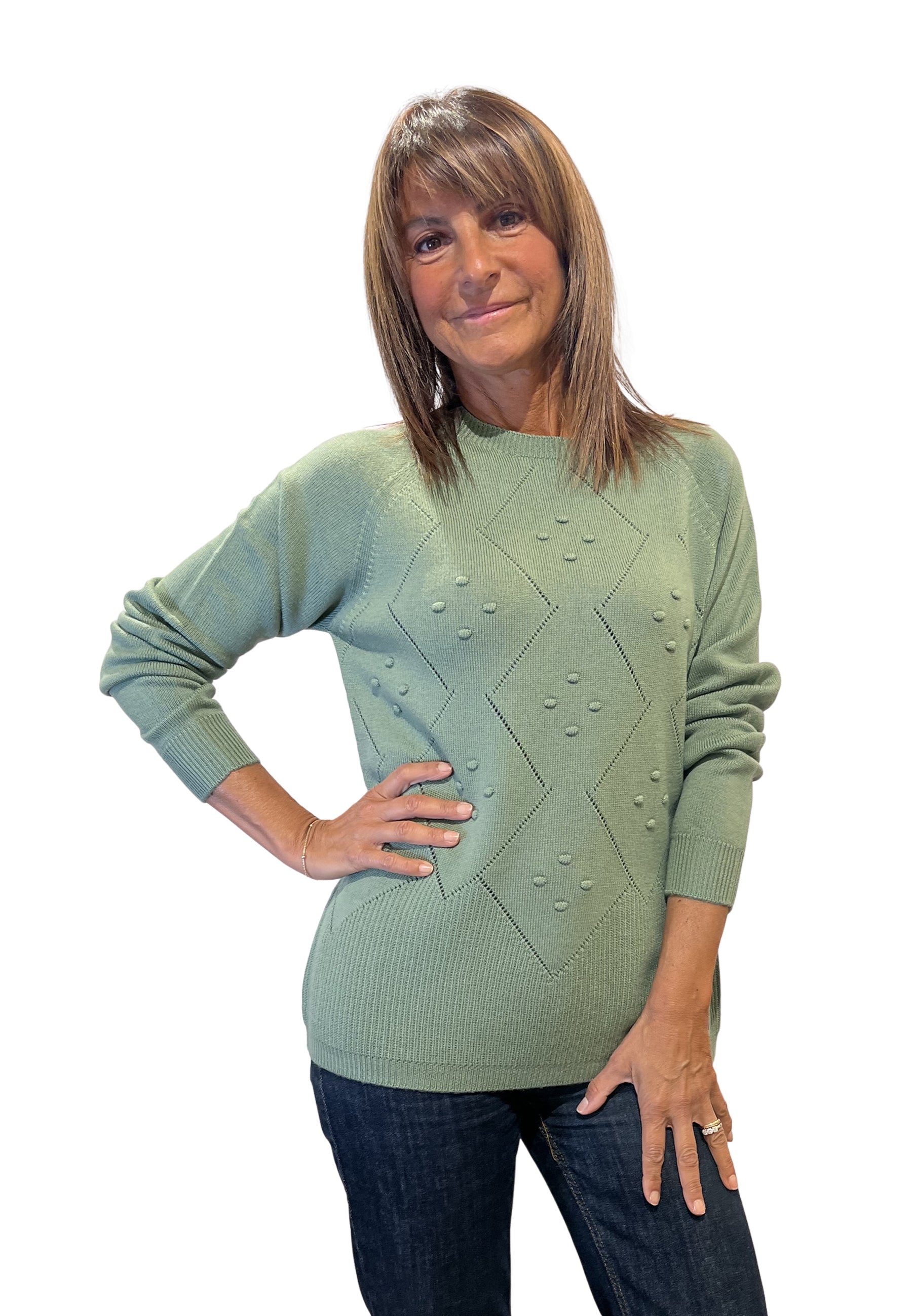 CARLA FERRONI Maglia Donna Manica Lunga Pura Lana ART. 4367