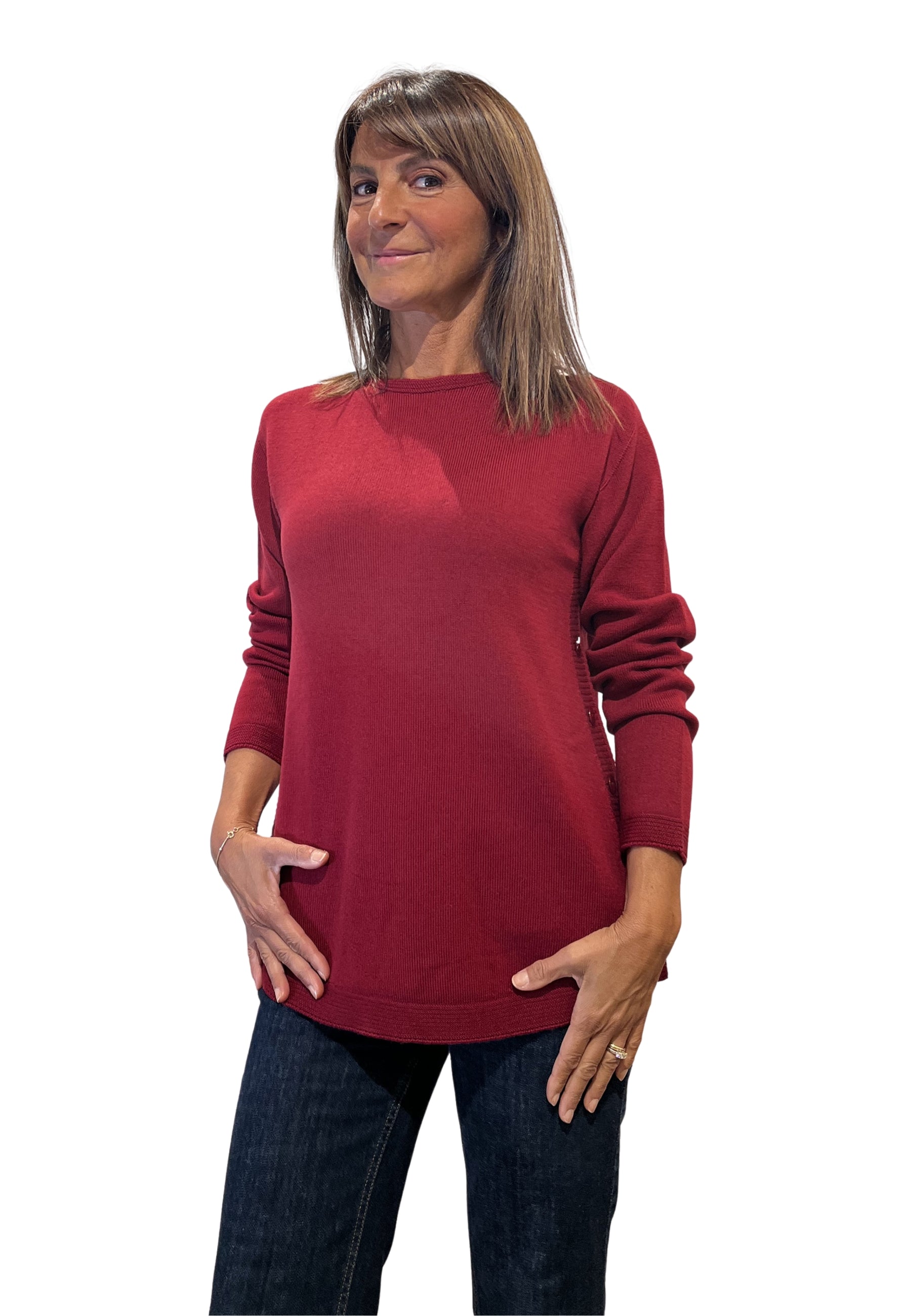 CARLA FERRONI Maglia Donna Manica Lunga Pura Lana ART. 4376