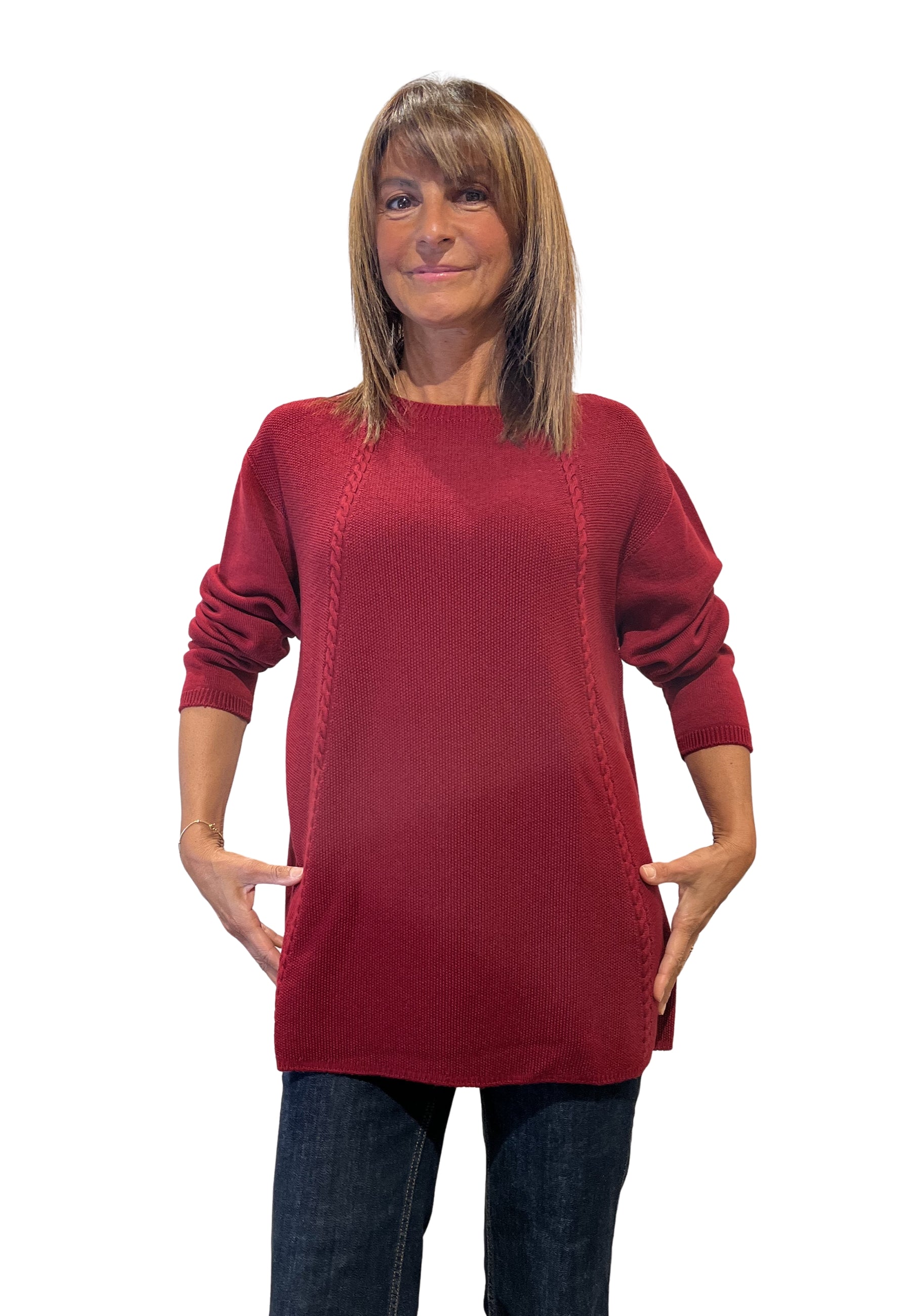 CARLA FERRONI Maglia Donna Manica Lunga Pura Lana ART. 4382