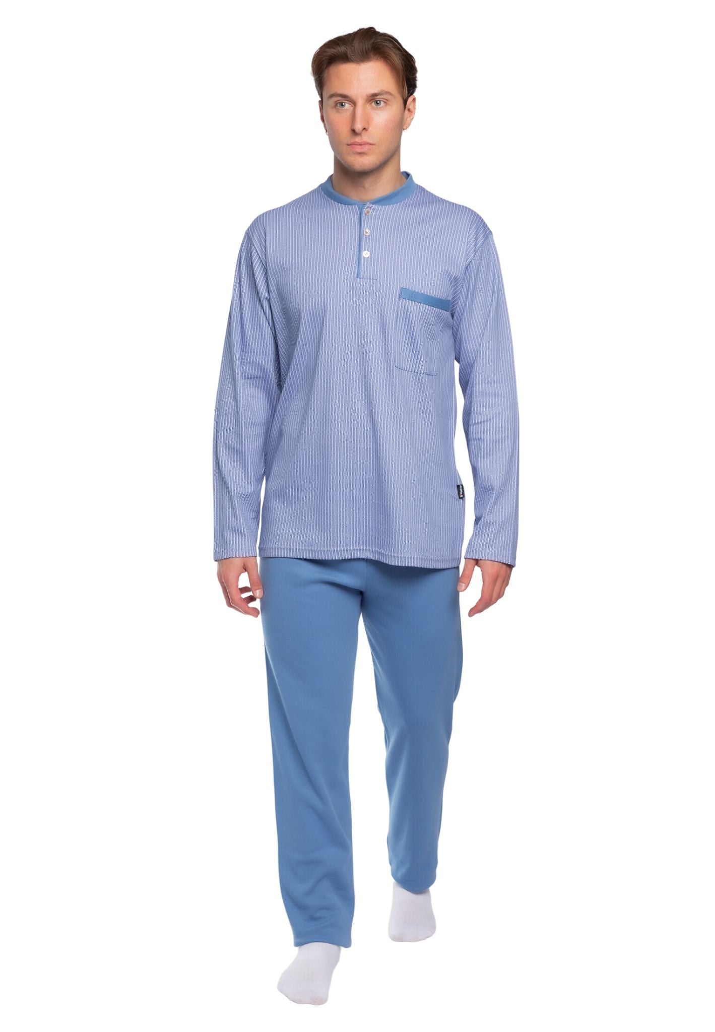 Pigiama serafino Spigato orlato BIP BIP 7077