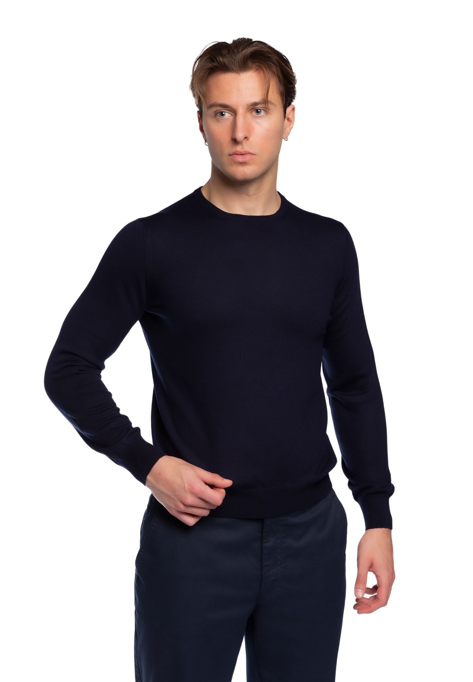 Maglia Girocollo Uomo in 100% Lana Merinos PREMODE