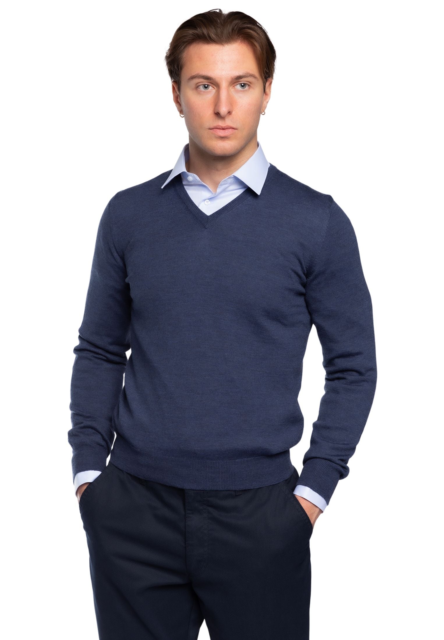 Pullover Uomo in 100% Lana Merinos PREMODE