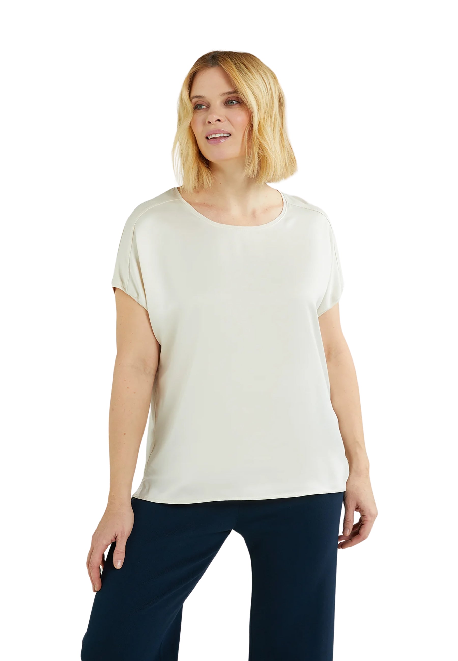 Maglia over donna mezza manica viscosa  LUISA VIOLA G215L0-861W