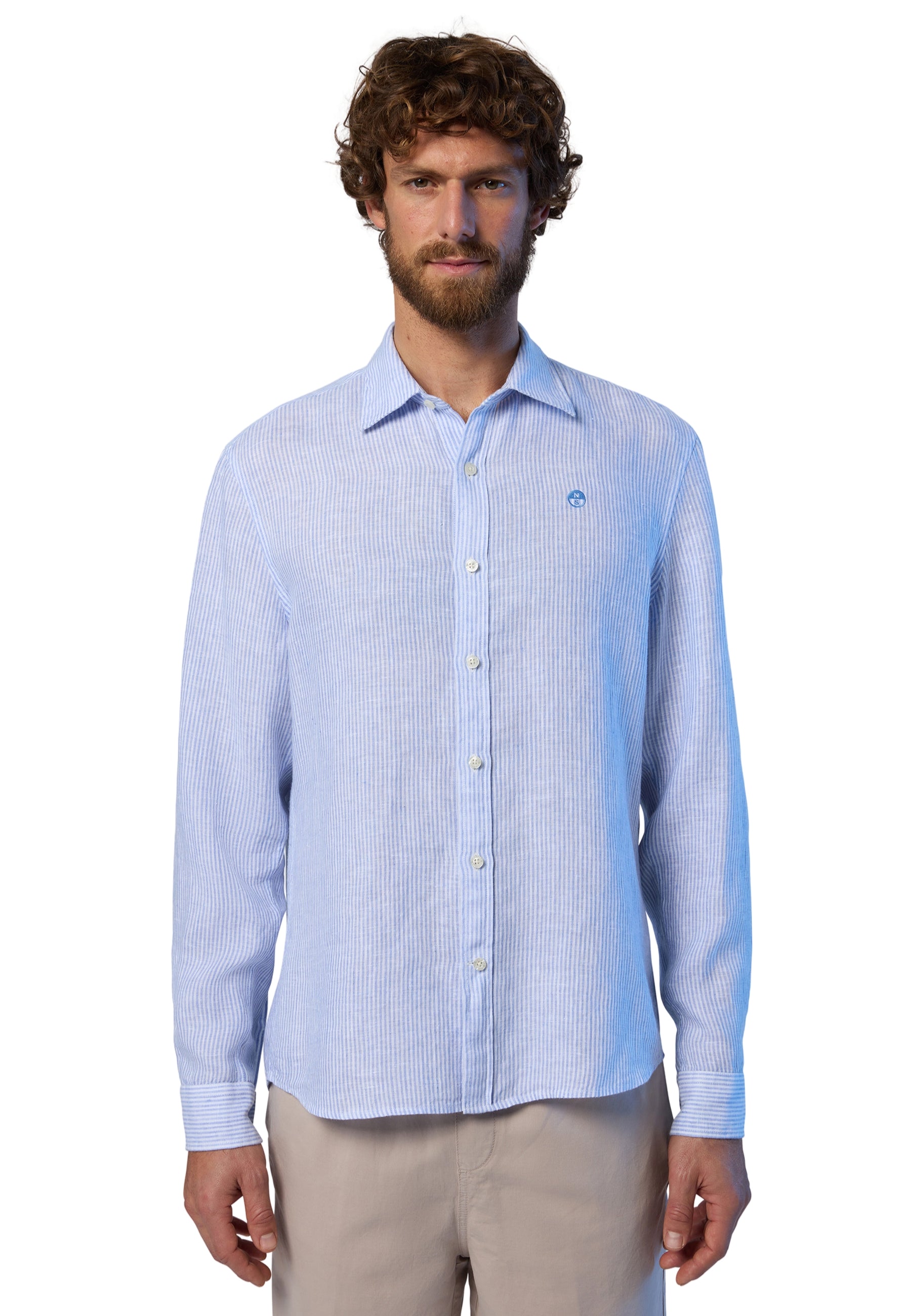 Camicia Uomo Manica Lunga 100% Lino NORTH SAILS 664317
