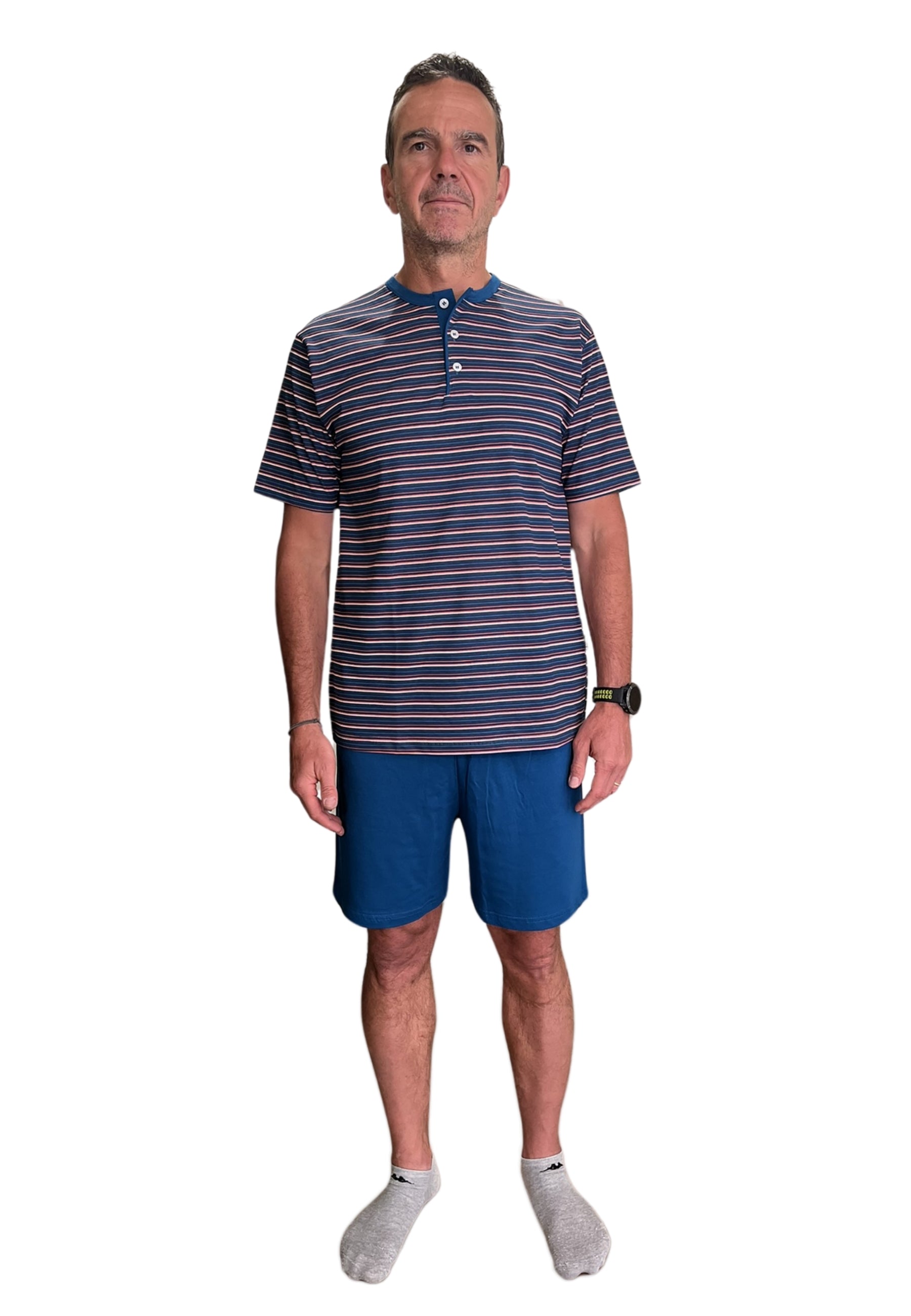 Pigiama uomo corto mezze maniche 100% Cotone leggero BIP BIP 3681