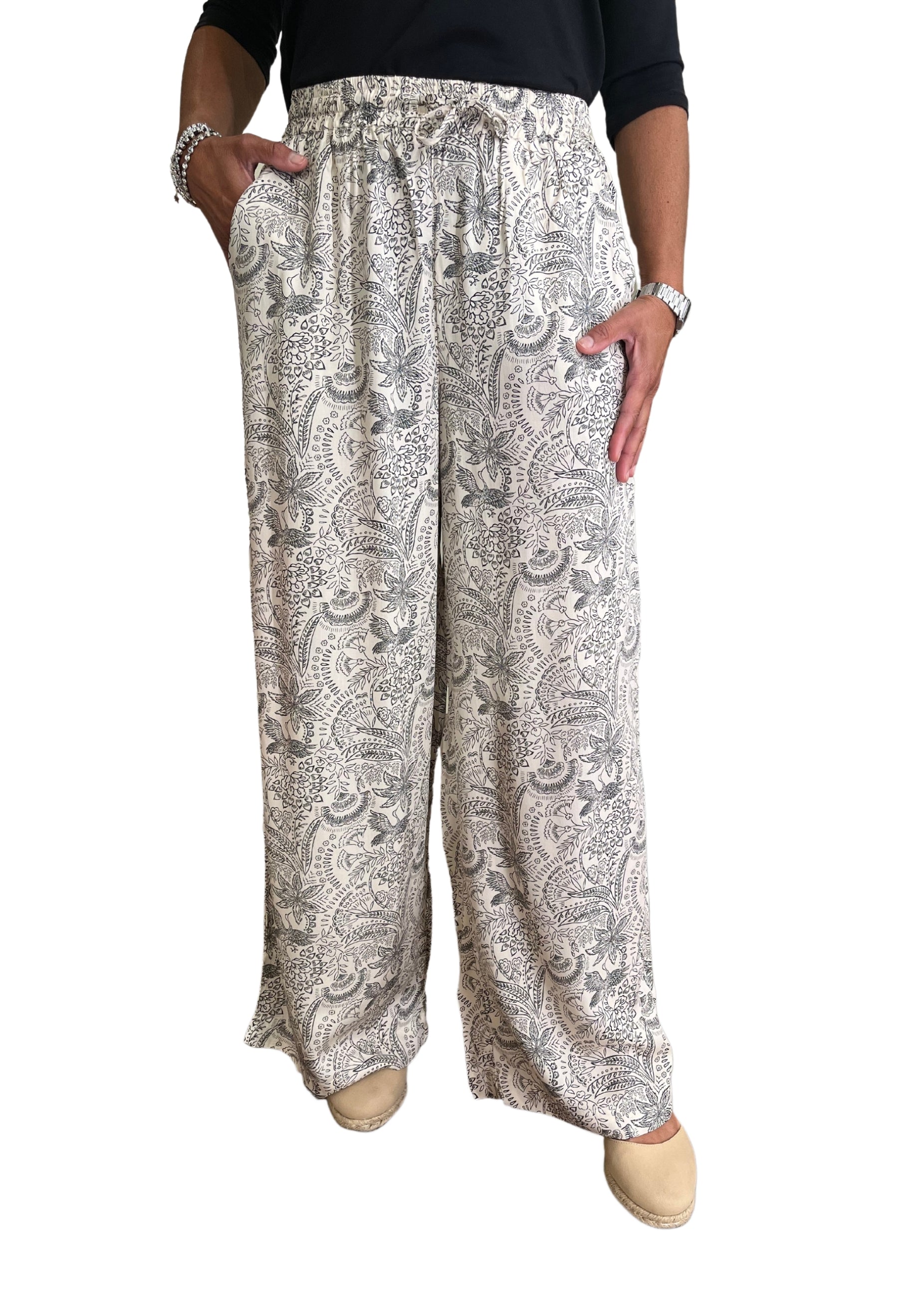 Pantalone donna 100% viscosa NOI DI NOTTE LE1113