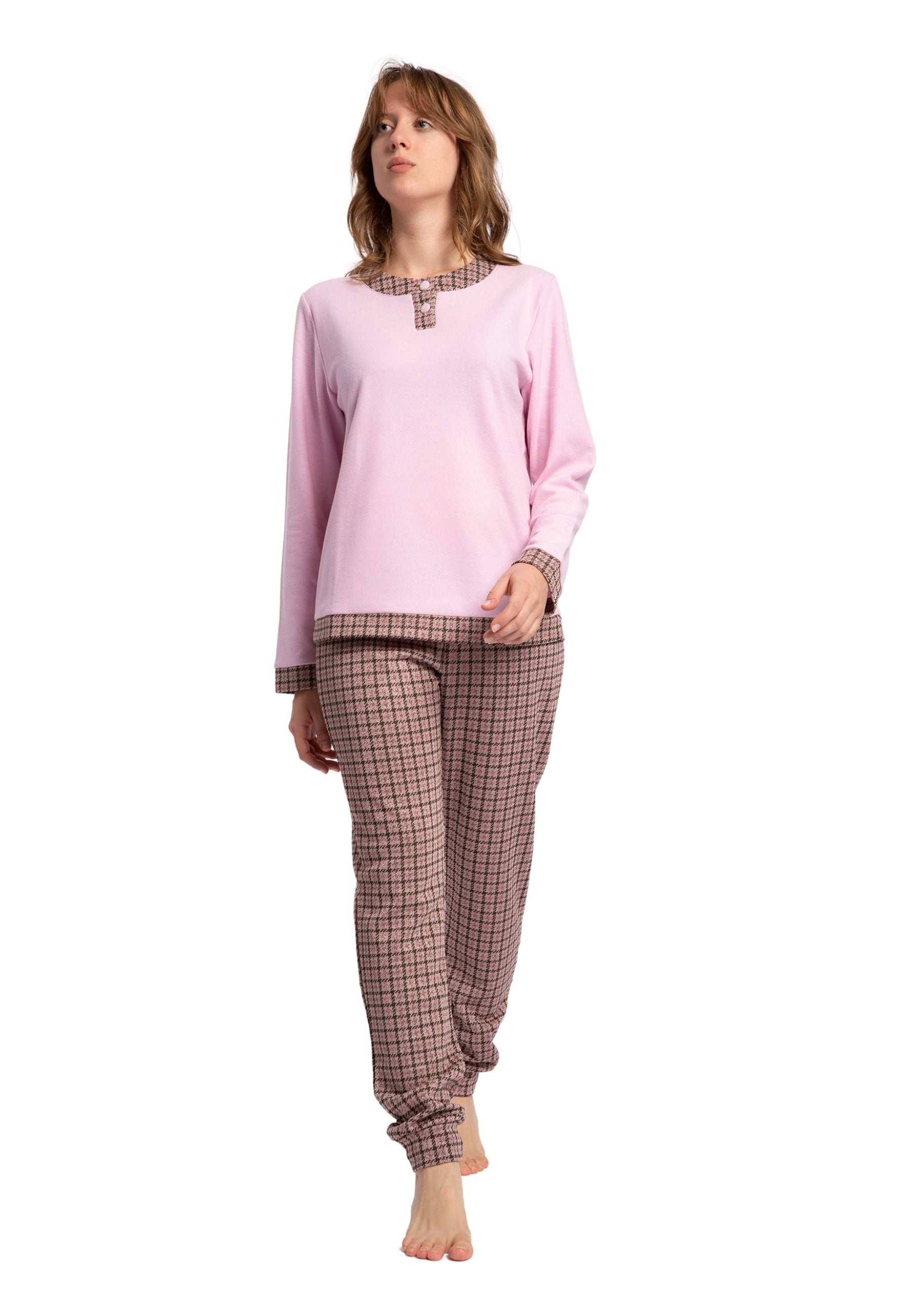 Pigiama Donna Cotone Felpato RAGNO DO51NU