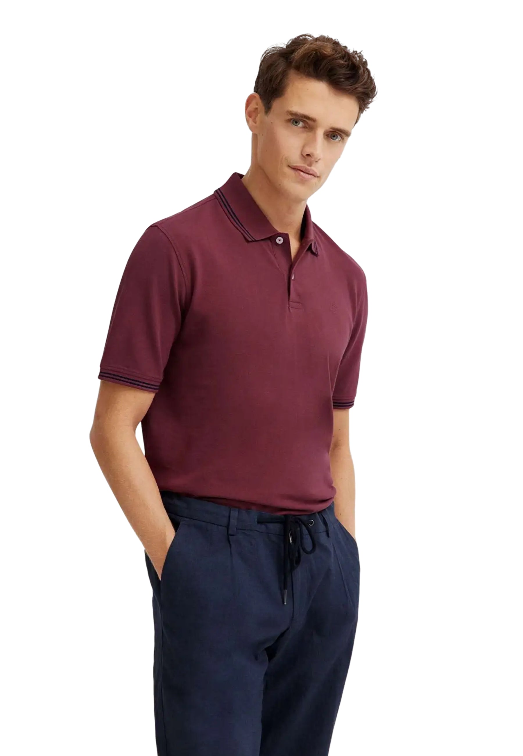 Polo Uomo Mezza Manica 100% Cotone Piquet BUGATTI 8150-75001C