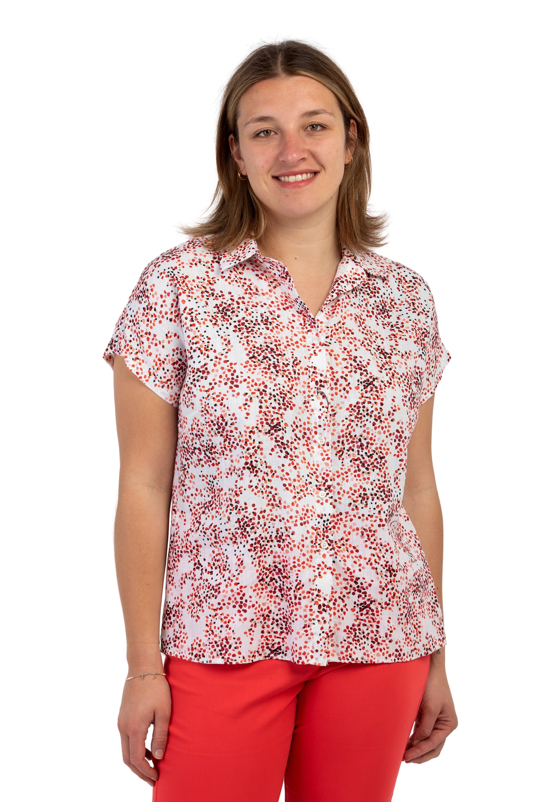 Camicia Donna Mezza Manica Lino Cotone VLT'S by VALENTINAS 89M JOSS