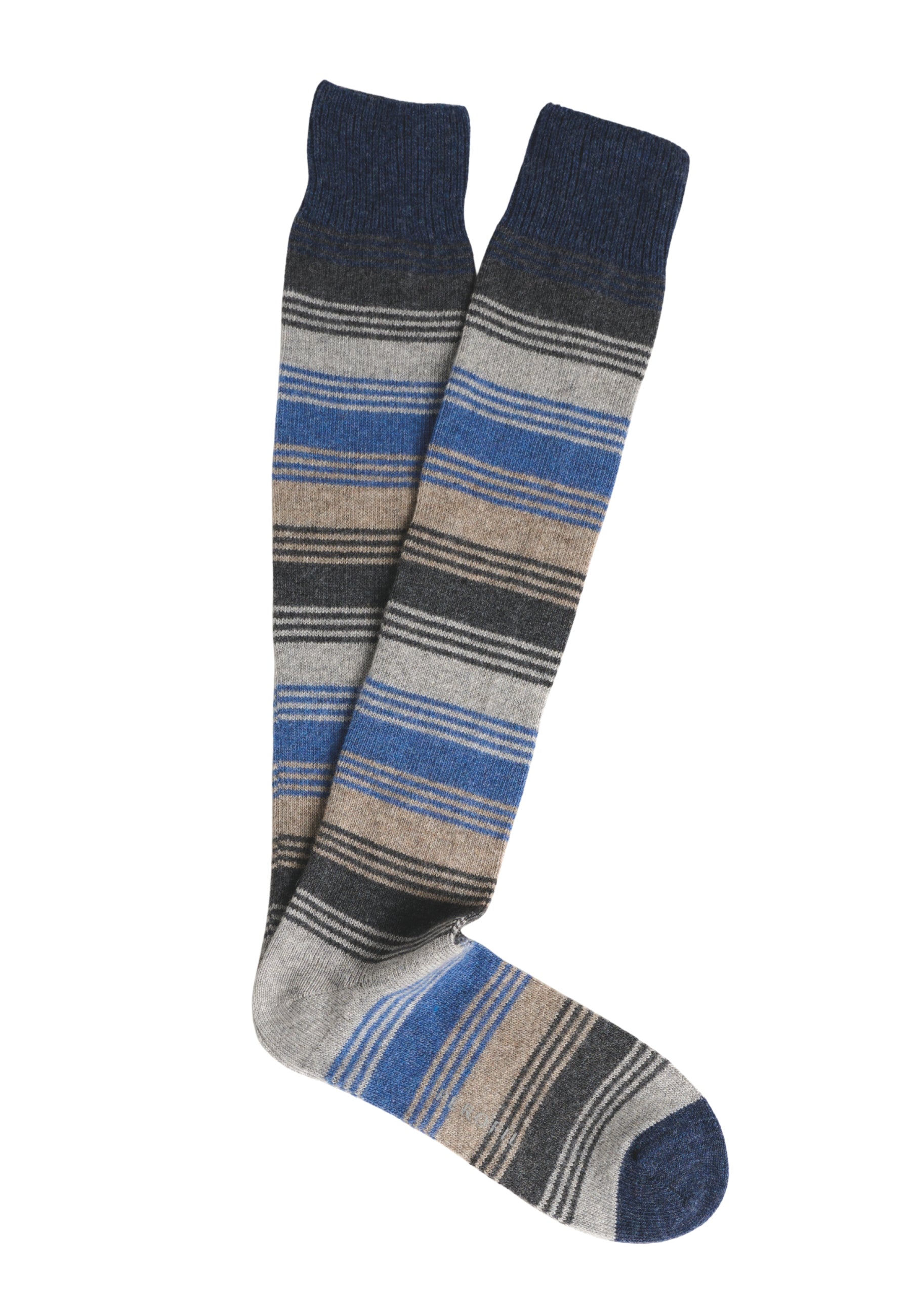 Calza Uomo Lunga Righe Lana Viscosa Cachemire PEROFIL VPRC93275