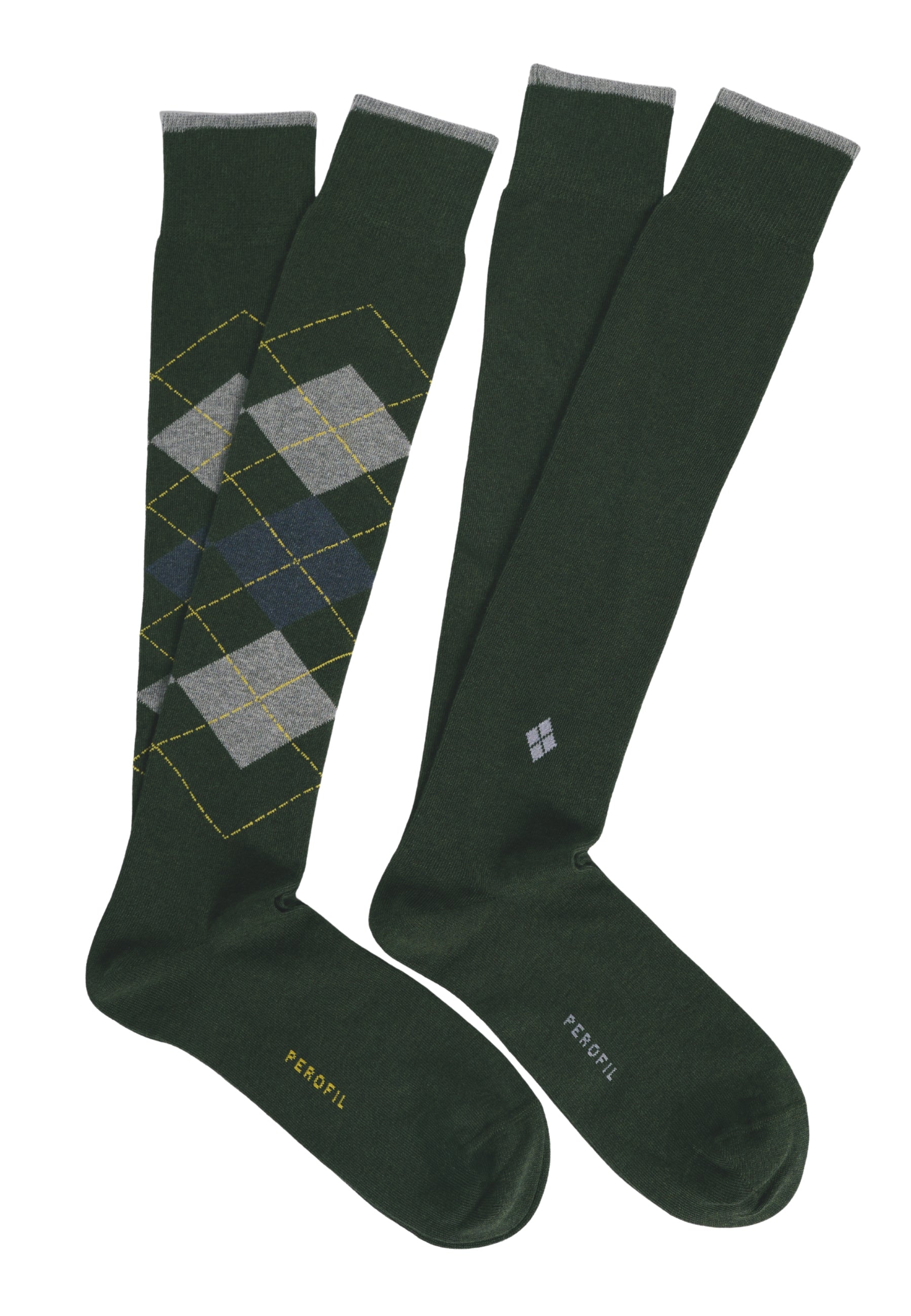 2 Calze Uomo Lunghe Caldo Cotone PEROFIL VPRC93294