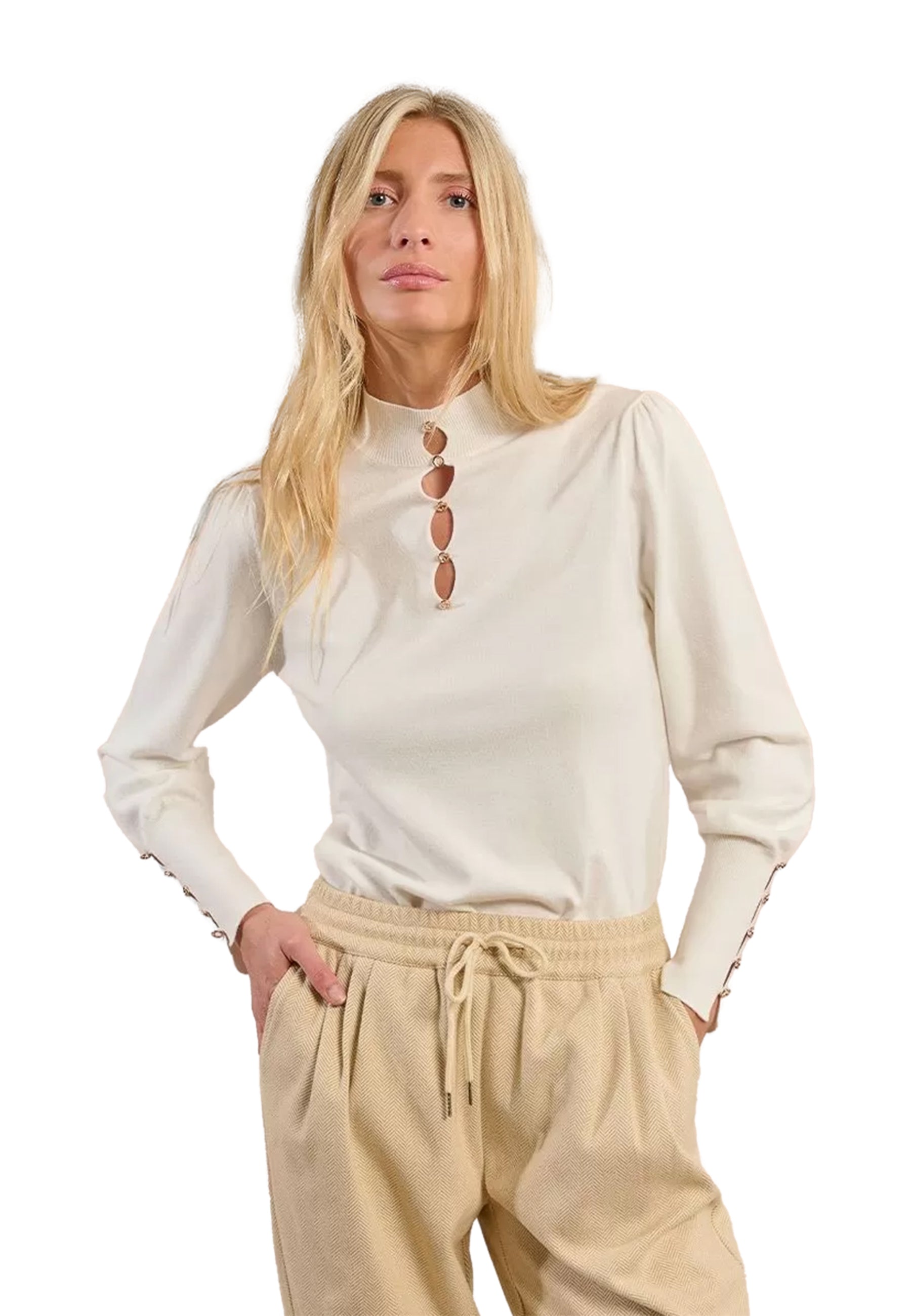 Lupetto Donna Manica Lunga Viscosa MOLLY BRACKEN LA1619DN