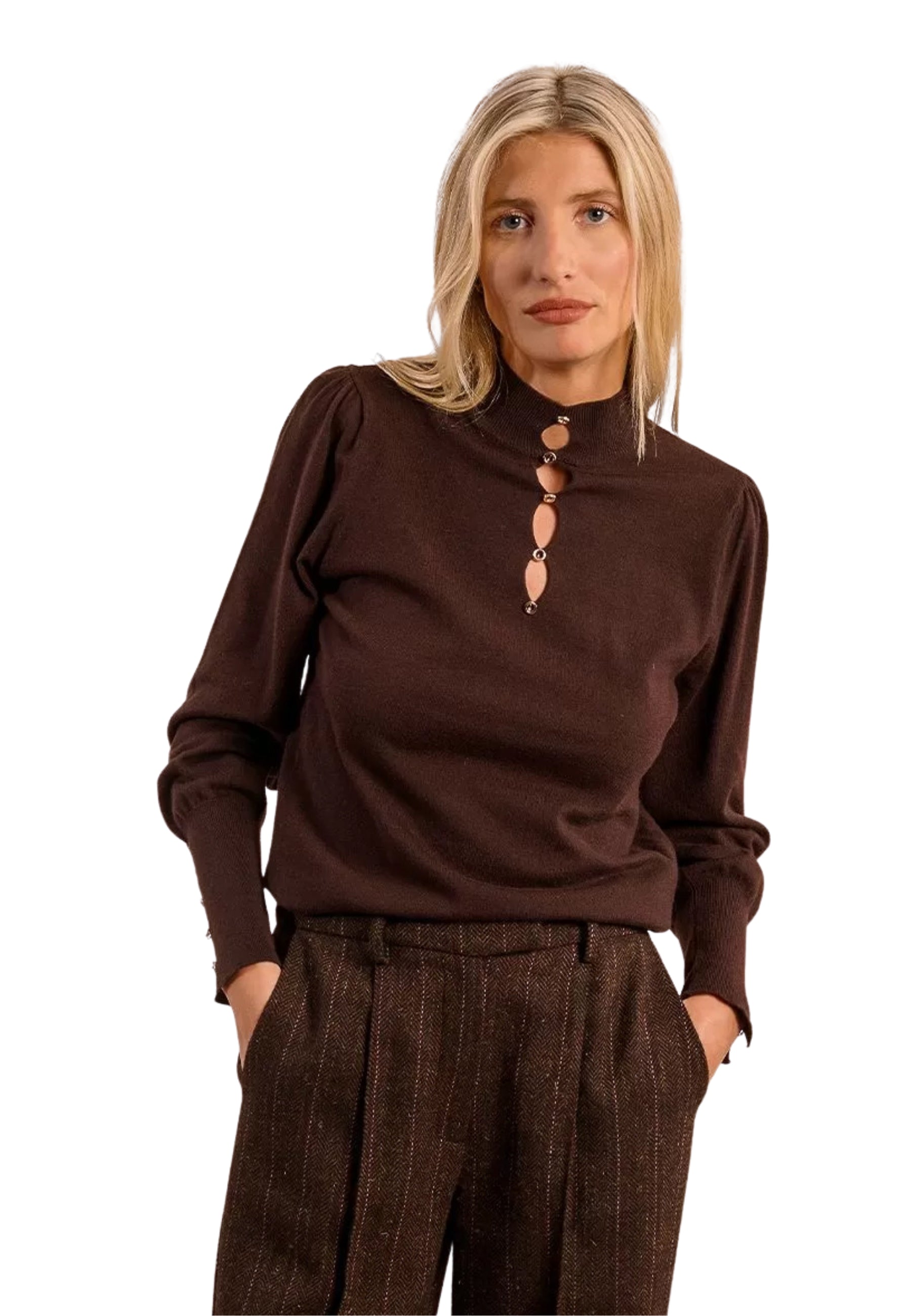 Lupetto Donna Manica Lunga Viscosa MOLLY BRACKEN LA1619DN