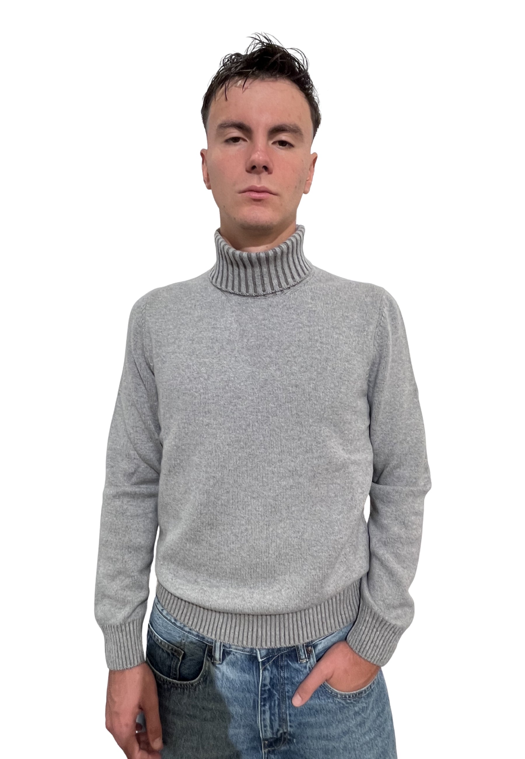 Maglia Uomo Manica Lunga Girocollo Lana Cachemire Viscosa GRAN SASSO 23115/19613