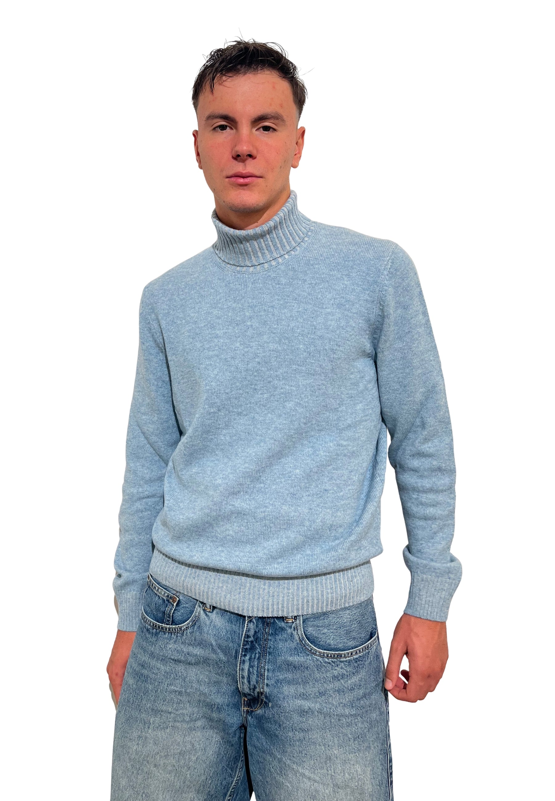 Maglia Uomo Manica Lunga Girocollo Lana Cachemire Viscosa GRAN SASSO 23115/19613