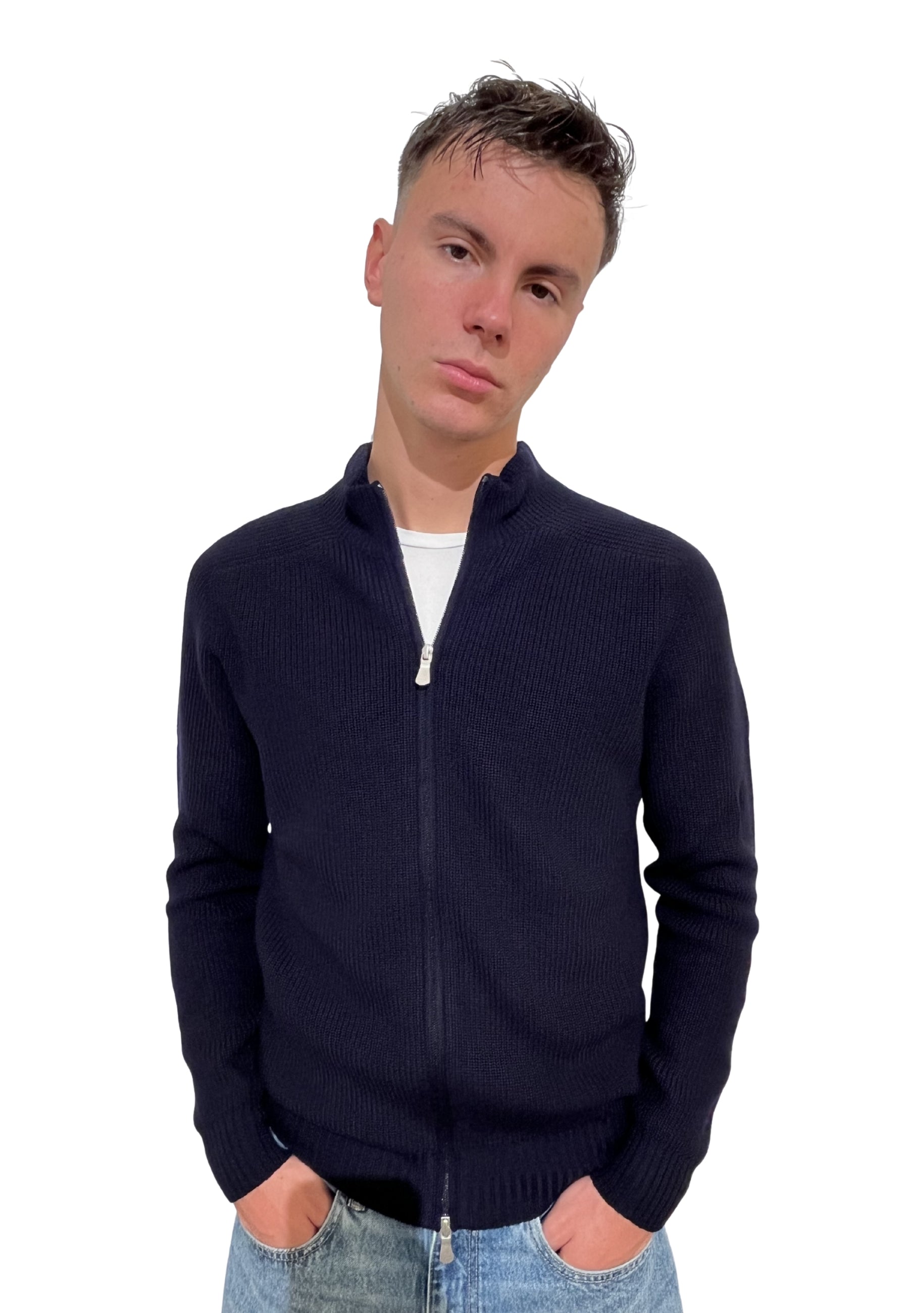 Giubbino Uomo Zip Rainwool 100% Lana GRAN SASSO 24117/24601