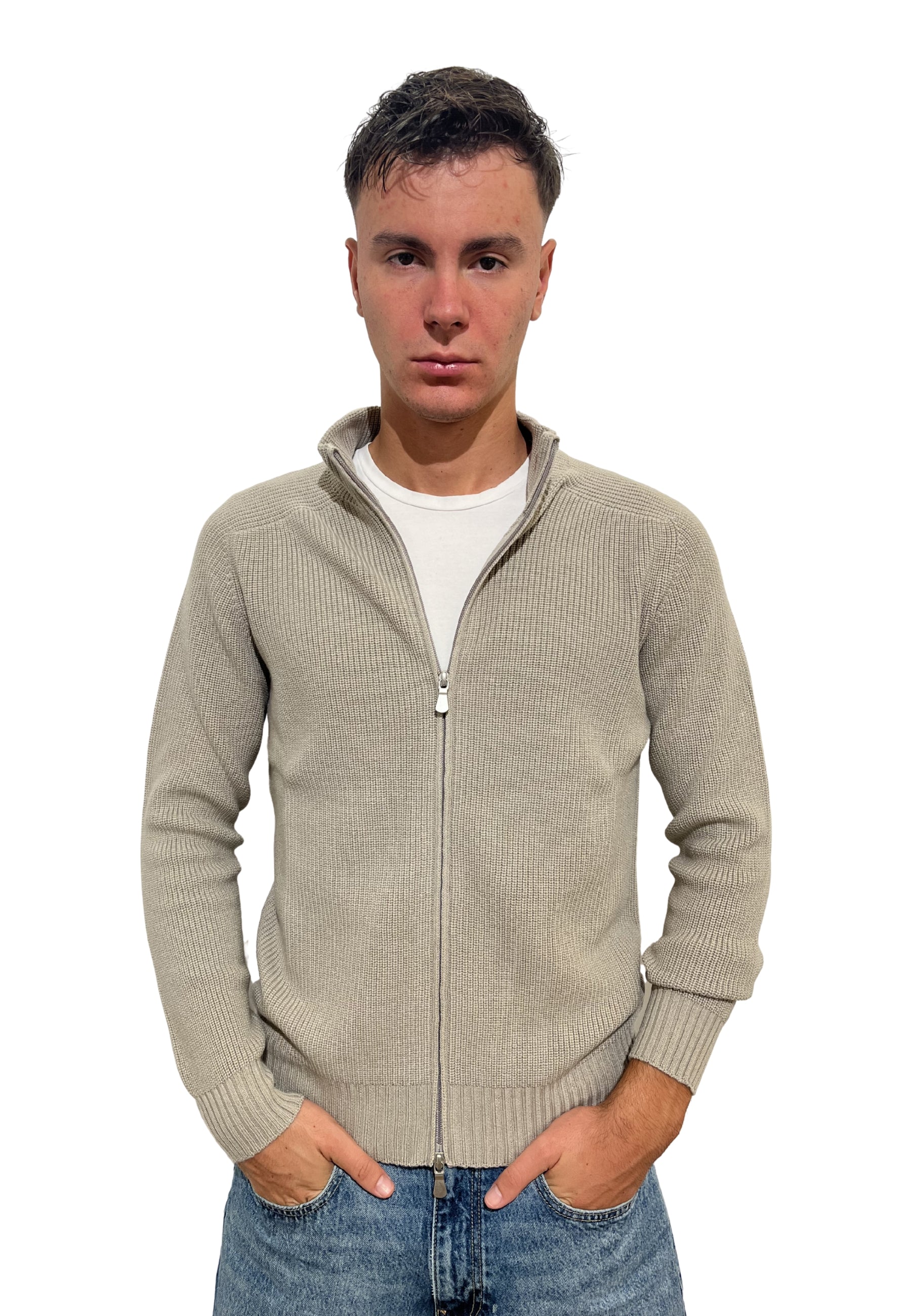 Giubbino Uomo Zip Rainwool 100% Lana GRAN SASSO 24117/24601