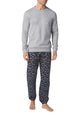 PEROFIL Pigiama Lungo Uomo Cotone Felpato ART. VPRT93208