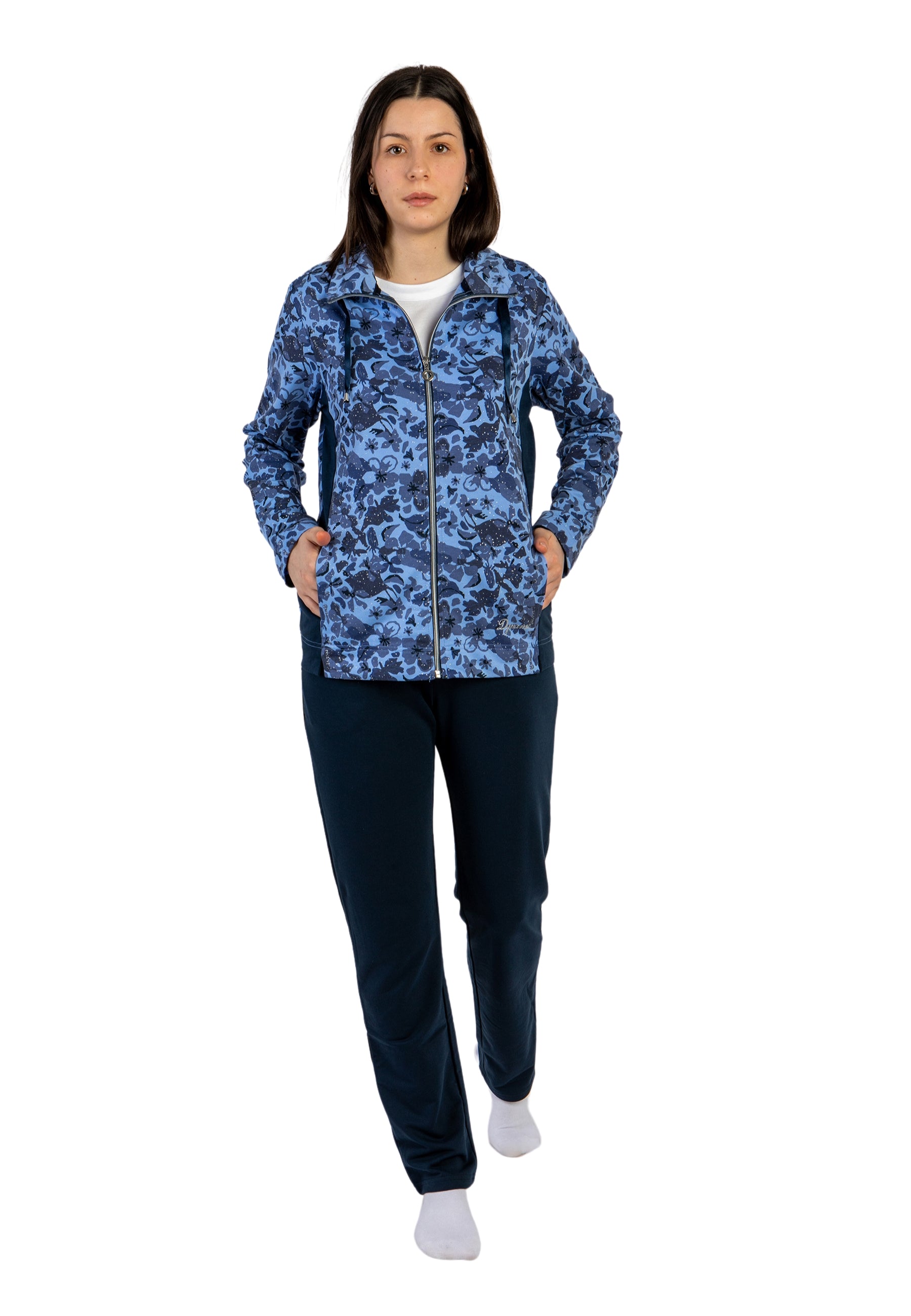 Tuta donna chiusura zip cotone leggero F.LLI CAMPAGNOLO 8E76433