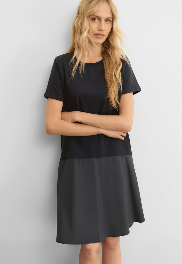 EMME MARELLA Abito Donna M/M Jersey Estivo Tinta Unita RUGIADA