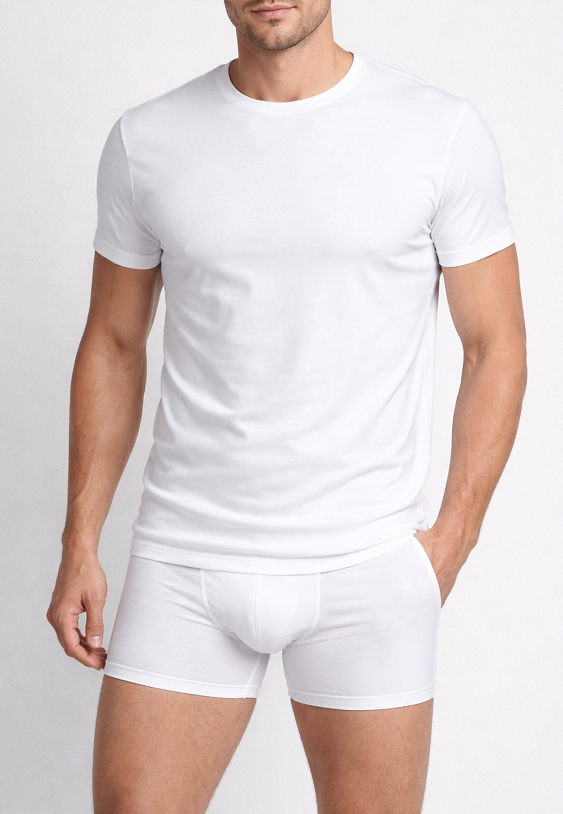 RAGNO 601417 Bipack Mezza Manica Girocollo Uomo 100% Cotone