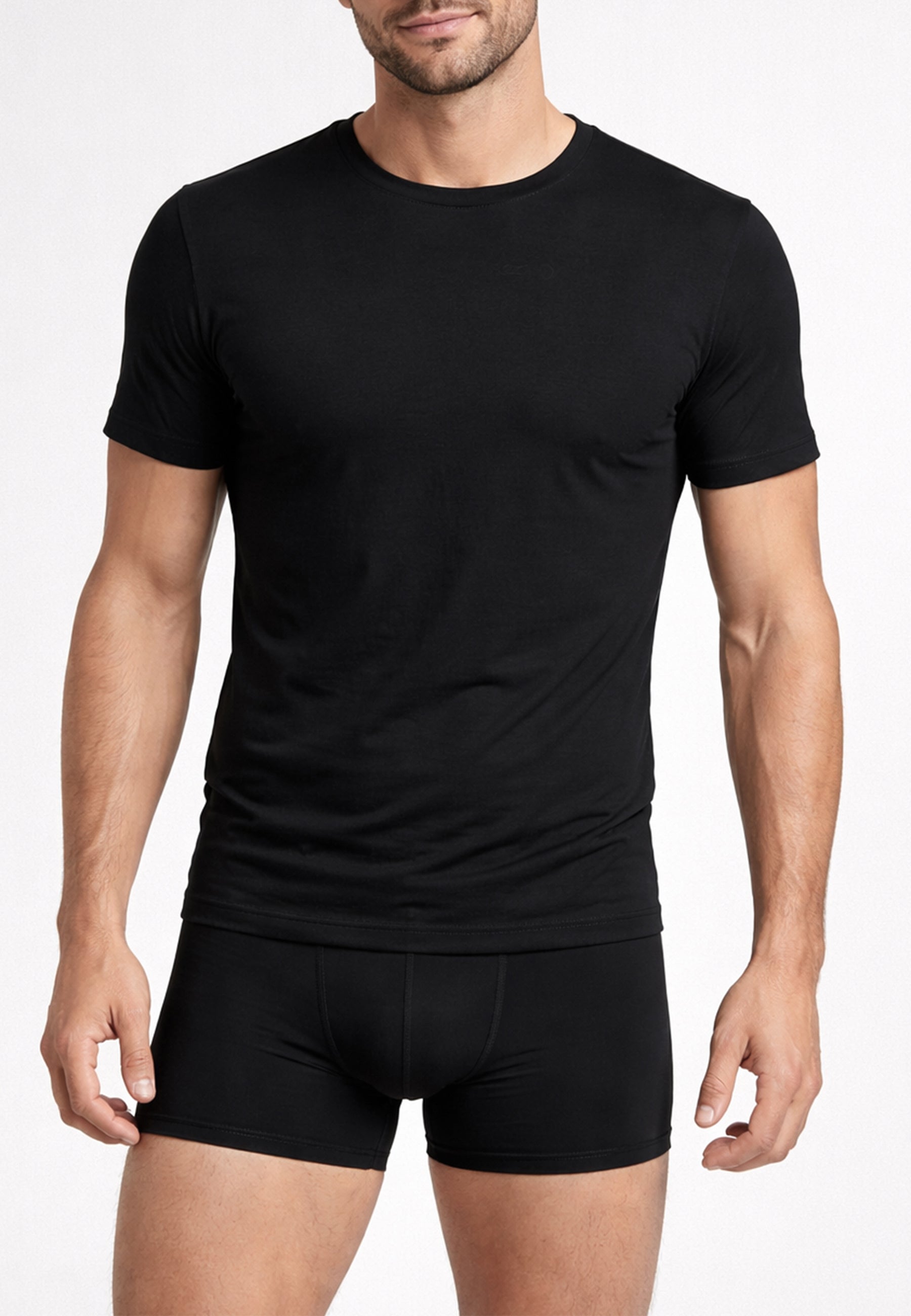 RAGNO 601417 Bipack Mezza Manica Girocollo Uomo 100% Cotone